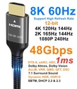 Kabel Ubluker 10K 8K 4k HDMI 0,5 m 48Gbps 12bit