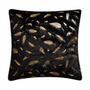 ДЕКОРАТИВНАЯ наволочка, ПЕРО, ЧЕРНЫЙ, узор