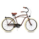 Мужской велосипед Beach Cruiser 26 COFFEE RoyalBi коричневый 3 скорости Shimano ретро