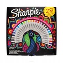Перманентный маркер SHARPIE Fine, набор из 28 цветов.