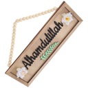 KWIAT ZNAK NA DRZWI DREWNIANE KORALIKI NUMER DOMU