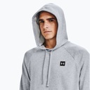 Bluza męska Under Armour Rival Hoodie mod gray light heather/black M Rodzaj wkładane przez głowę z kapturem