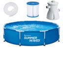 Бассейн Polygroup Limited круглый каркасный 244 x 66 см