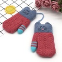 Cat Knitted Detské rukavice s jedným prstom Druh palčiaky