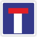 ДОРОЖНЫЙ ЗНАК Д-4а ДОРОГА БЕЗ ОБЪЕДА 40см