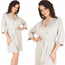 СЕРЫЙ ЖЕНСКИЙ ВИСКОЗНЫЙ ХАЛАТ DE LAFENSE L