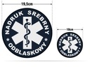 Štátna zdravotná záchranná služba reflexný emblém Tvar okrúhly
