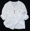 Итальянская блузка, рубашка, воротник стойка, LYOCELL, пуговицы, белый