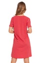 Красивая красная ночная рубашка с сердечками MORAJ - XL