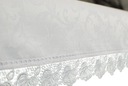 Biały obrus plamoodporny z gipiurą koronką 110X160 Marka Obrusolandia