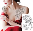 Цветочный дизайн татуировки наклейка лист с цветочным узором большой выбор дизайнов TM31