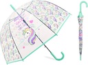 ЗОНТ с единорогами, прозрачный детский ЗОНТ КУПОЛ