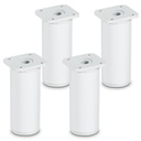 4x МЕБЕЛЬНАЯ НОЖКА БЕЛАЯ НОЖКА ШКАФНАЯ С РЕГУЛИРОВКОЙ В10СМ НА 20% ДЕШЕВЛЕ