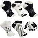 5 ЖЕНСКИХ НОСКОВ, РАЗНОЦВЕТНЫЕ ХЛОПКОВЫЕ УЗОРЫ