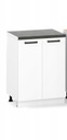 2D КУХОННЫЙ ШКАФ НИЖНИЙ 60см МАТОВЫЙ БЕЛЫЙ