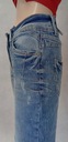 Nohavice jeans modrý zips Scarlett Cecil 33/30 Dĺžka nohavíc dlhá