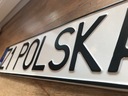 Польские рельефные таблички для регистрационных рамок Голограмма и рамка бесплатно.