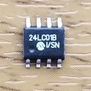 24LC01B - Память EEPROM, 1кб, 400кГц, I2C, SO-8