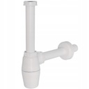 КРУГЛЫЙ СИФОН ДЛЯ УМЫВАЛЬНИКА, БЕЛЫЙ, РЕГУЛИРУЕМЫЙ, ПВХ