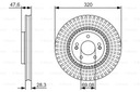 DISCOS ZAPATAS PARTE DELANTERA BOSCH HYUNDAI IX35 