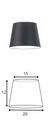 Абажур для прикроватной лампы с необычным конусным абажуром E27 E14