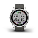 Ремешок Garmin Fenix ​​7S Серебристый/Графит 010-02539-01