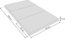 Skladací prenosný matrac, prenosný matrac s rukoväťou 200x120cm Dĺžka matraca 200 cm
