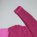 Dámske textúrované nohavice na jogu s vysokým pásom Gym Legíny na cvičenie Fitness S ružové Dominujúca farba prehľadná