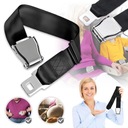 ЧЕРНЫЙ УДЛИНИТЕЛЬ РЕМНЯ БЕЗОПАСНОСТИ ДЛЯ САМОЛЕТА 90 СМ, ПОДАРОК