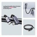 Kabel USB-C - USB-C Kątowy PD 3.0 100W 5A 20V QC Chip E-Mark 3m Unitek Długość przewodu 3 m