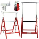 ВЫДВИЖНАЯ СТОЙКА НА КОЛЕСАХ ДЛЯ МАСТЕРСКОЙ 130 СМ