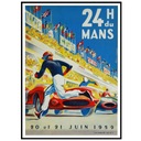 GRAND PRIX LE MANS WYŚCIGI PLAKAT VINTAGE 50x70