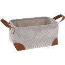 УНИВЕРСАЛЬНАЯ КОРЗИНА с ручками, вельвет светло-серый