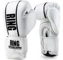 БЕЛЫЕ КОЖАНЫЕ БОКСЕРСКИЕ ПЕРЧАТКИ COMPETITON 12 УНЦИЙ