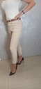 Dámske nohavice Bavlnené Béžové Modelujúce S Dominujúca farba béžová