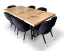 Stół rozkładany 160/90 +2×40cmBronks+6krzesełKW112 Długość stołu 160 cm