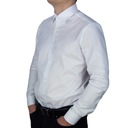 Biała koszula męska Victorio slim XXL z JEDWABIEM elegancka Model 679