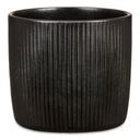 Крышка для цветочного горшка Scheurich черная матовая, 15 см