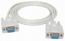 Kabel nullmodem db9f/db9f SZYBKI PRZESYŁ DANYCH COM F-F PROSTY 3 metry