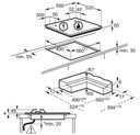 Газоиндукционная варочная панель Electrolux KDI641723K