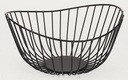 СТАЛЬНАЯ КОРЗИНА КОРЗИНА ДЛЯ ФРУКТОВ ЧАШКА черная 24 СМ