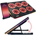 ЭРГОНОМИЧНАЯ ПОДСТАВКА-ОХЛАЖДАЮЩАЯ ПОДСТАВКА ДЛЯ НОУТБУКА 12–15,6 ДЮЙМОВ RGB LED OHS