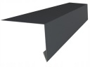 КАРНИЗНАЯ ПЛАНКА 90 ГРАДУСОВ ДЛЯ ПЛОСКОЙ КРОВЛИ PN102 АНТРАЦИТ МАТОВЫЙ RAL 7016