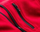 PÁNSKY FLEECE MONAR DARK RED/BLACK - XL Druh Bez kapucne zapínateľný