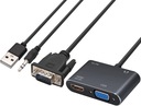АДАПТЕР-ПРЕОБРАЗОВАТЕЛЬ VGA D-SUB В HDMI + VGA + АУДИО