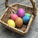 TickiT: drevené vajíčka Rainbow Wooden Eggs 7 el. Vek dieťaťa 7 rokov +