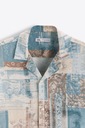 ZARA wiskozowa koszula wzorzysta relaxed fit XL Materiał dominujący wiskoza