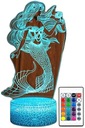 3D светодиодная лампа РУСАЛОЧКА MERMAID DREAMTOPIA