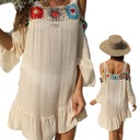 ЛЕТНЕЕ ПЛЯЖНОЕ ПЛАТЬЕ С ОТКРЫТЫМИ ПЛЕЧАМИ