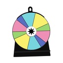 Colored Rotating Wheel Editable with Stand Interactive Game 10 Slots